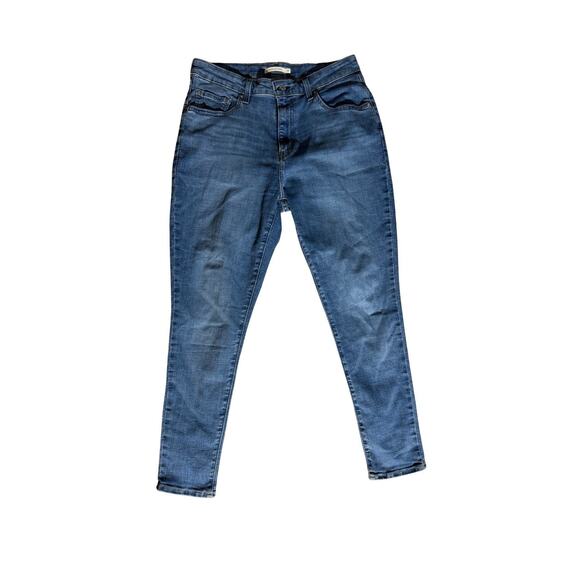 Levi's Medium Wash 721 High Rise Skinny Blue Jeans Womens Size 32 - Picture 1 of 7